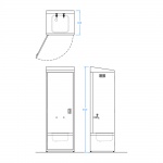 Custom Janitorial Cupboard (With Internal Cleaners Sink)