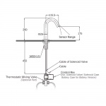Stainless Steel Deck Sensor Tap