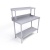 1200 x 600mm Stainless Steel Wall Table & Gantry