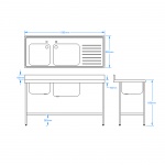 1500 x 600mm Sink
