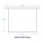 Stainless Steel Scrap Chute - Long