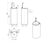 Drinking Fountain & Bottle Filler- Full Pedestal 