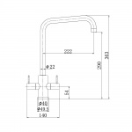 Mono Kitchen Mixer Swivel Tap