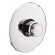 Chrome Push Valve With Wall Plate - FR8500