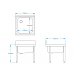Cleaners Sink - Freestanding