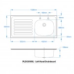 Inset Sink Top 1028 x 500mm