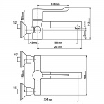 Thermostatic Mixer Wall Tap