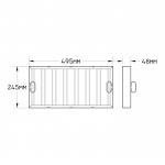 Baffle Filter - 495 x 245mm 