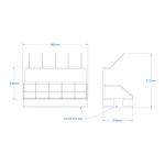 Bed Pan Drying Rack