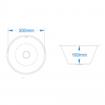 Spun Bowl - 300mm