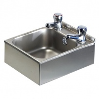 Compact Wall Mounted Stainless Steel Hand Basin
