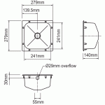 Compact Inset Stainless Steel Hand Basin