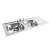 Double Bowl Inset Sink Top 1364 x 500mm
