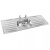 Double Drain Inset Sink Top 1364 x 500mm