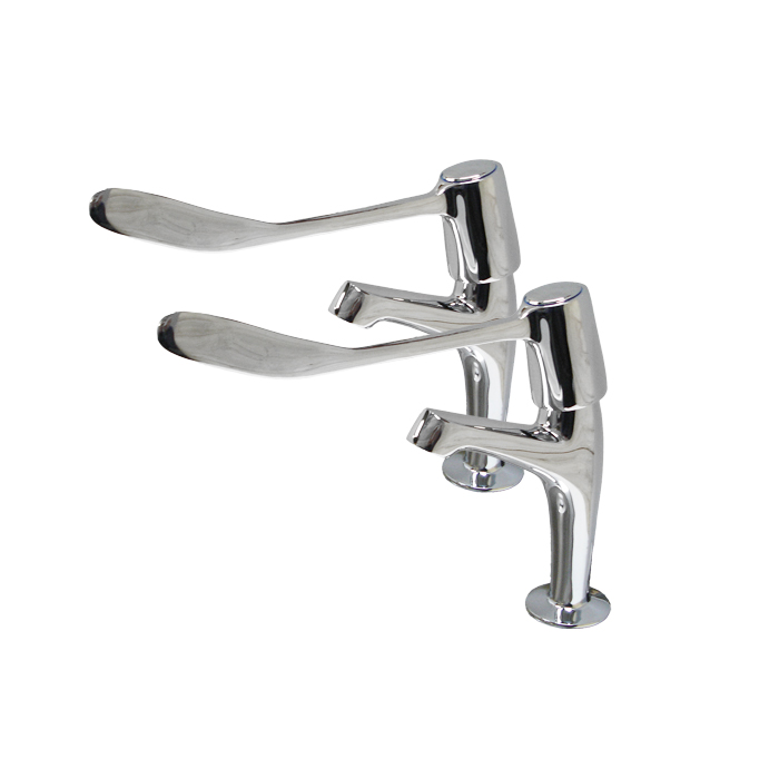 Long Lever Basin Pillar Taps Buy Online Ireland CommercialSinks.ie