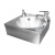12" Wash Hand Basin with tap and soap dispenser