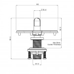 Glass Rinser Fountain With Rotating Spray