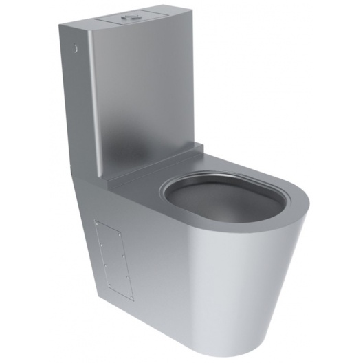 Close Coupled Stainless Steel Toilet FisherStainless.ie