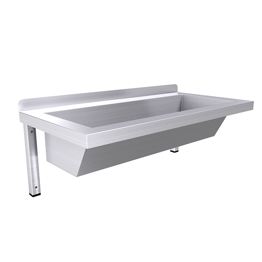 Stainless Steel Wash Trough 800mm FisherStainless.ie